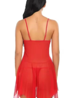 Scarlet Seduction – Red Lace Babydoll - Image 4