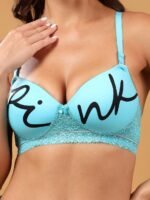 Aqua Lace Charm Padded Bra - Image 5