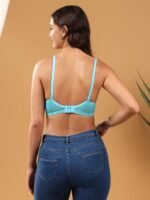 Aqua Lace Charm Padded Bra - Image 4