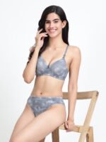 Grey Tie-Dye Chic Padded Bra - Image 6