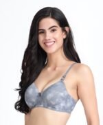 Grey Tie-Dye Chic Padded Bra - Image 4