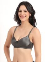 Charcoal Grey Comfort Padded Bra - Image 3