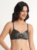Charcoal Grey Comfort Padded Bra - Image 4