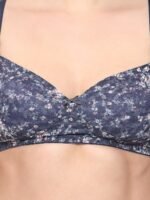 Floral Bliss Padded Bra – Blue - Image 6