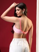 Blush Candy Striped Comfort Bra - Pink - Image 3